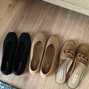 Steve Madden Mules and Vivaia Flats